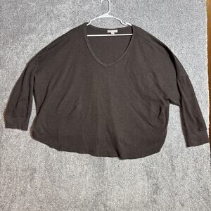 Woman Within Sweater Womens 5X Plus Grandpacore Thermal Waffle Knit Lagenlook